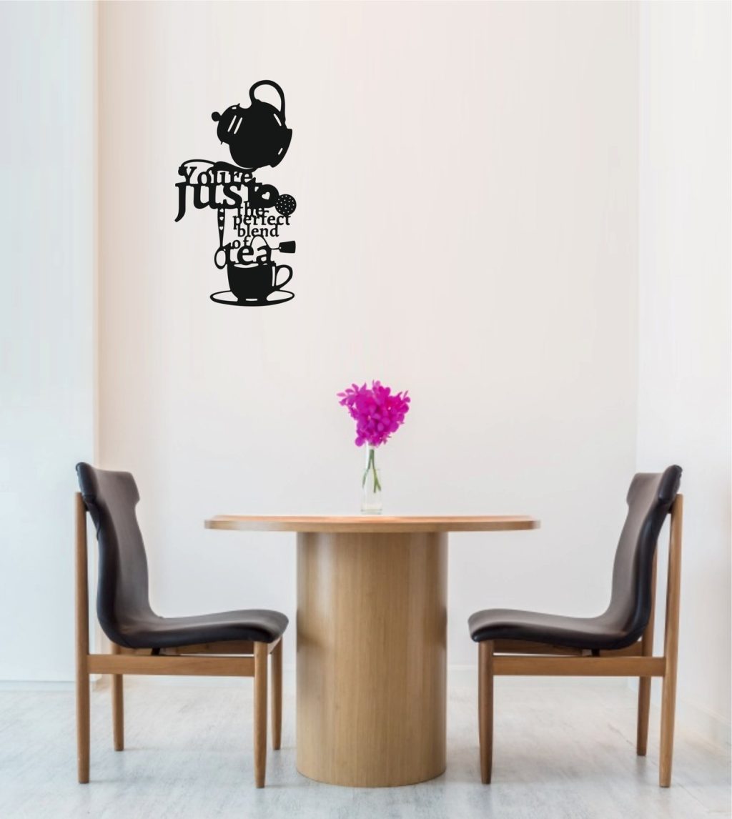 Metalowa dekoracja ścienna Tea 40 cm - obrazek 2