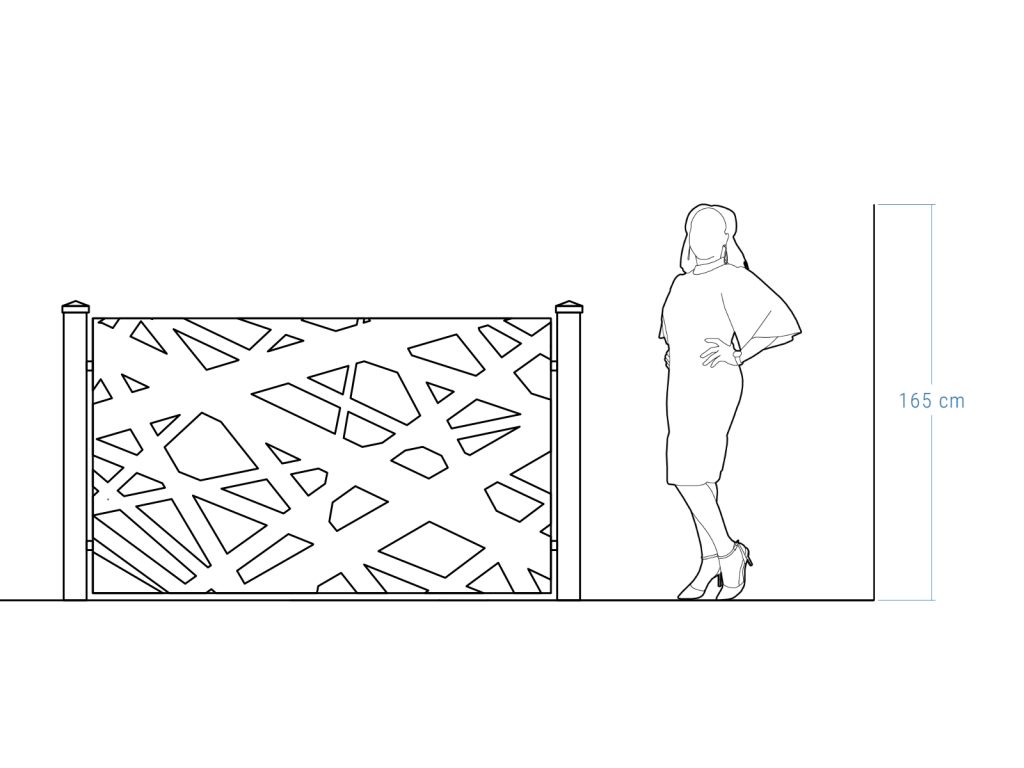 Przęsło ogrodzeniowe Elisa 200×120 cm - obrazek 4