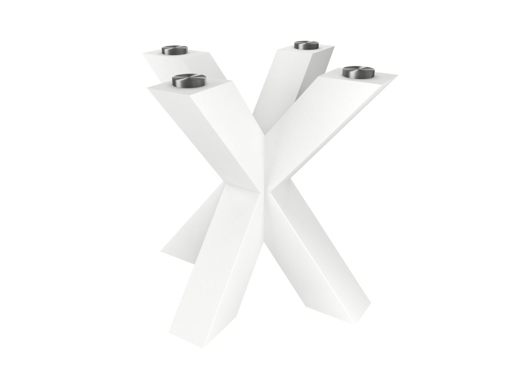 Noga metalowa do stolika pod blat szklany Pająk Heavy S - obrazek 2