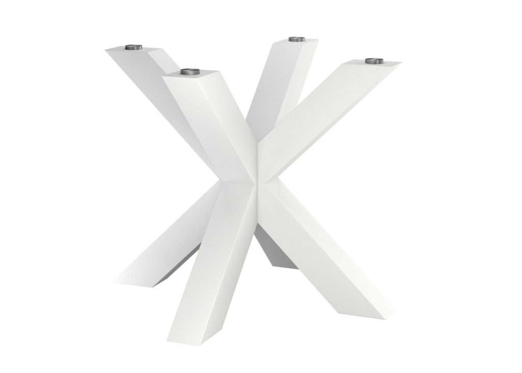 Noga metalowa do stołu pod blat szklany Pająk Heavy S - obrazek 2