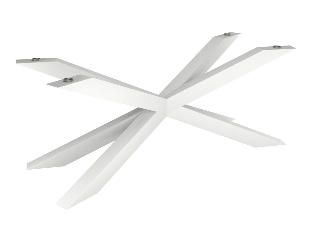 Noga metalowa do stołu pod blat szklany Pająk Heavy XL - obrazek 2