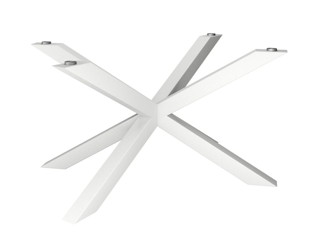 Noga metalowa do stołu pod blat szklany Pająk Szeroki M - obrazek 2