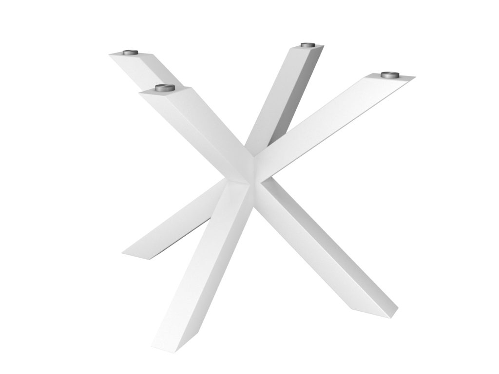 Noga metalowa do stołu pod blat szklany Pająk Szeroki S - obrazek 2