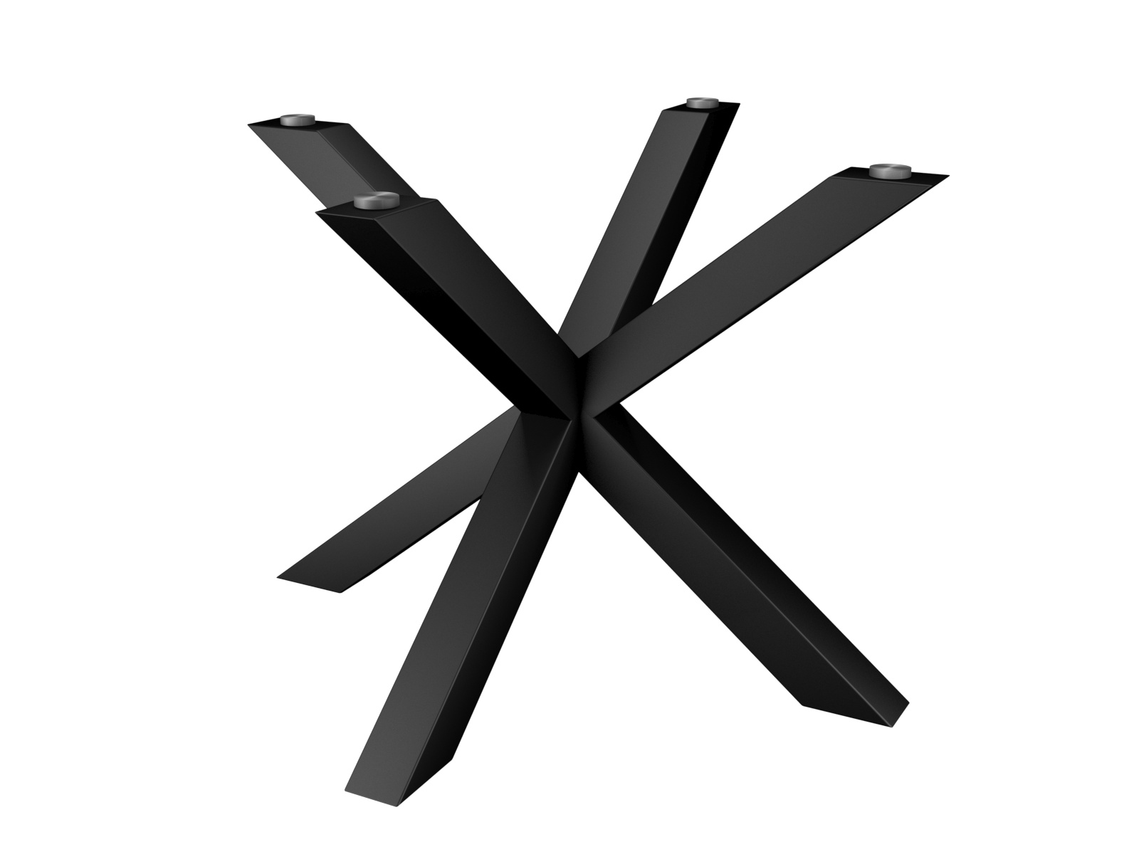 Pajak-SZEROKI-BLAT-SZKLANY-rozmiar-S_czarny_rend Noga metalowa do stołu pod blat szklany Pająk Szeroki S - obrazek 1