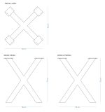 Podstawa do stołu Pająk Wąski S - obrazek 3