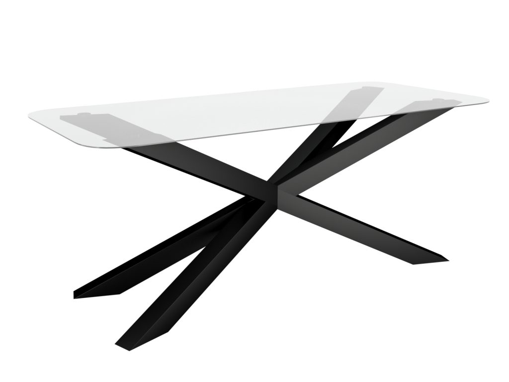 Podstawa do stołu pod blat szklany Pająk Wąski L - obrazek 3