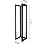 Stojak / wieszak ścienny na drewno kominkowe - obrazek 3