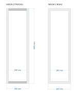 Stojak / wieszak ścienny na drewno kominkowe - obrazek 4