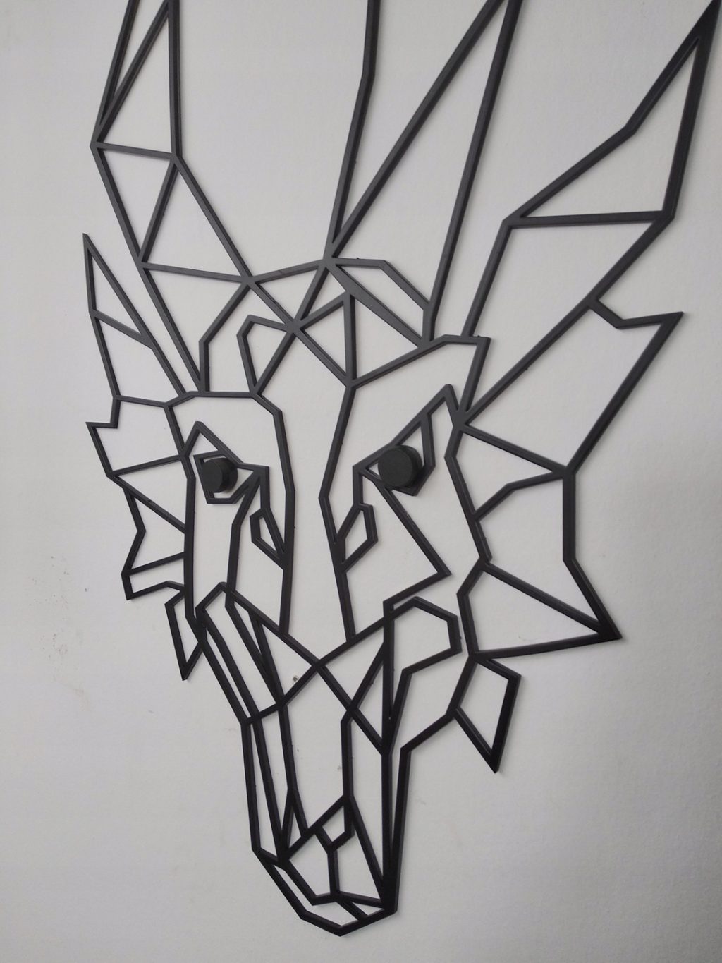 Dekoracja geometryczna metalowa Smok 60 cm - obrazek 4