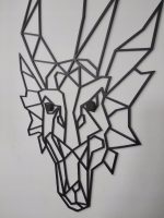 Dekoracja geometryczna metalowa Smok 60 cm - obrazek 4