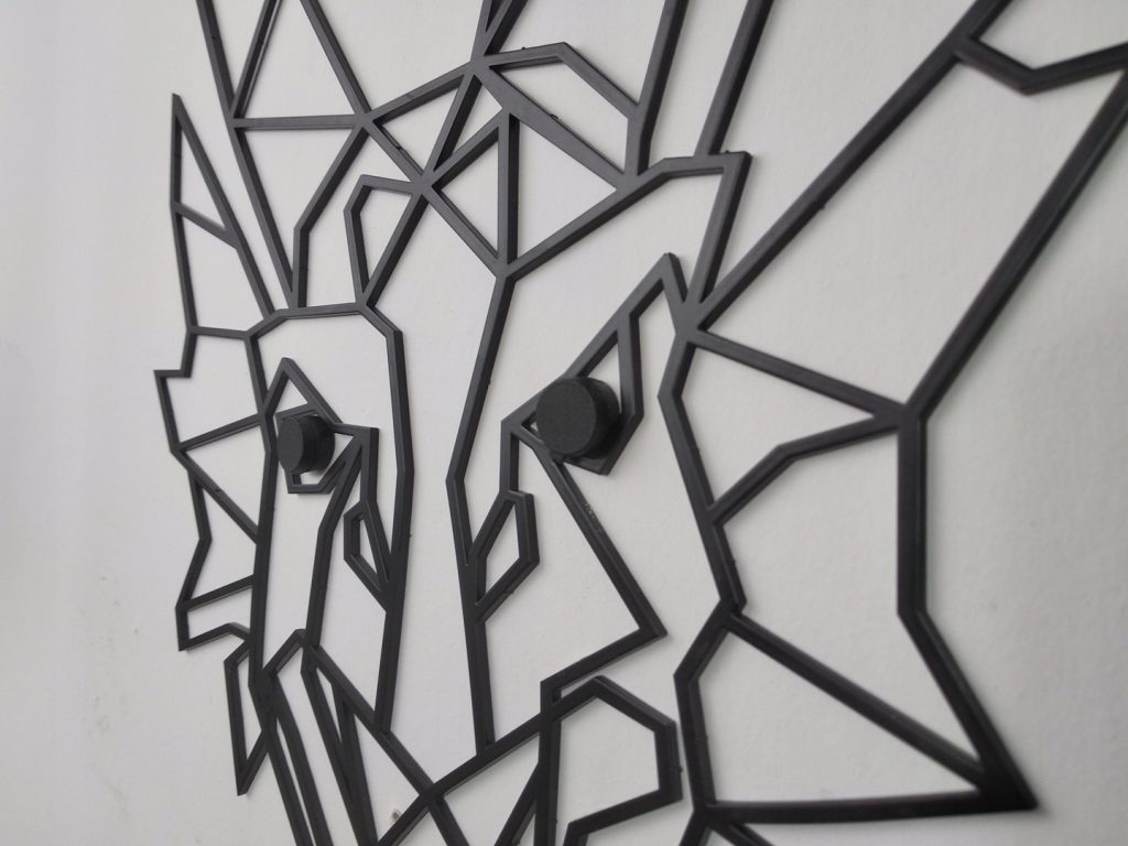 Metalowa ścienna dekoracja Smok 75 cm - obrazek 4