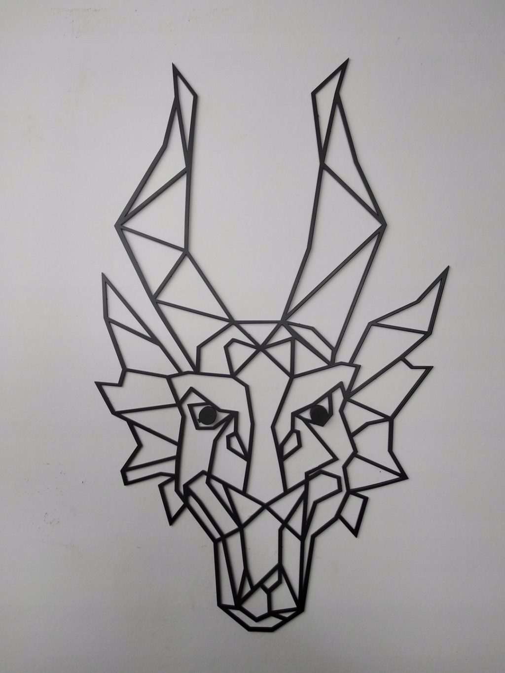 Metalowa ścienna dekoracja Smok 75 cm - obrazek 3