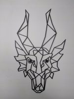 Metalowa ścienna dekoracja Smok 75 cm - obrazek 3