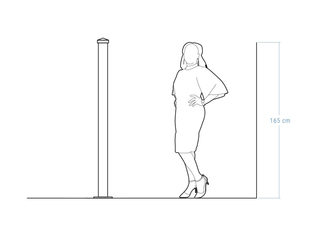 Słupek ogrodzeniowy 10×165 cm - obrazek 3