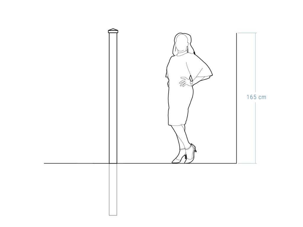 Słupek ogrodzeniowy 10×230 cm - obrazek 3