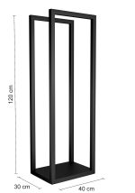 Stojak metalowy na drewno kominkowe - obrazek 2