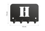 Metalowy wieszak na klucze WIE203 LITERKA H 10 cm - obrazek 2
