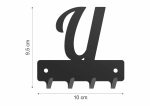Wieszak metalowy na klucze WIE260 LITERKA U 10cm - obrazek 2