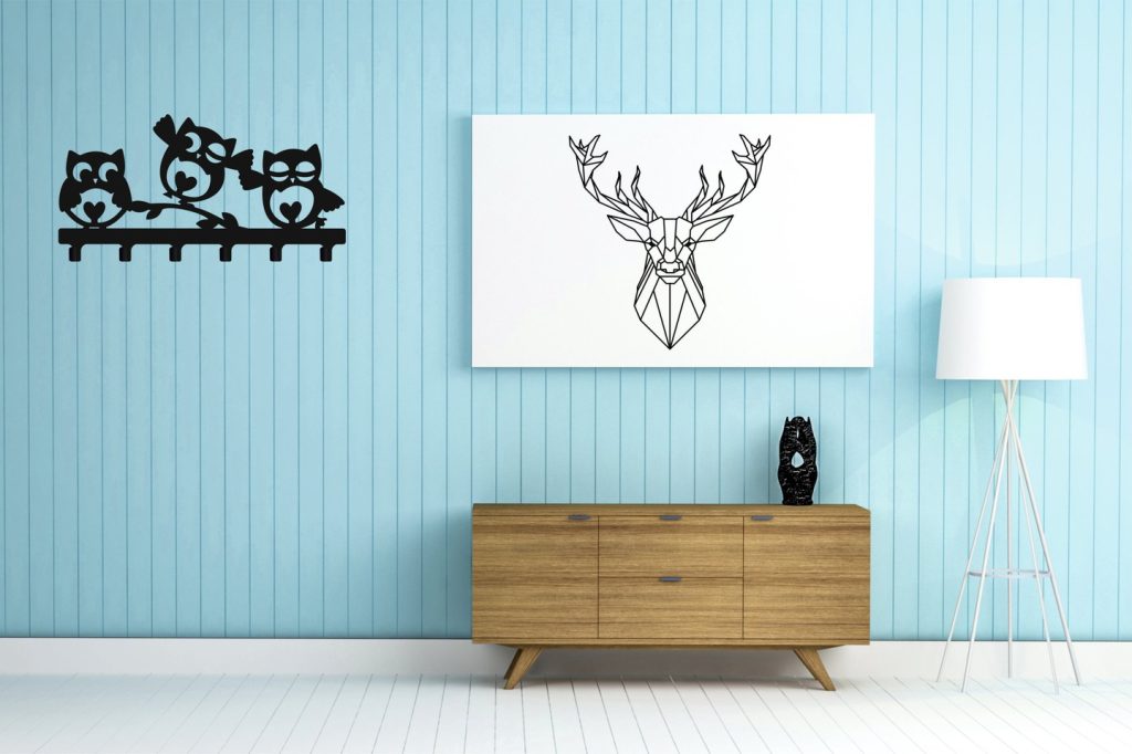 Wieszak metalowy na ubrania Sowy 90 cm - obrazek 2