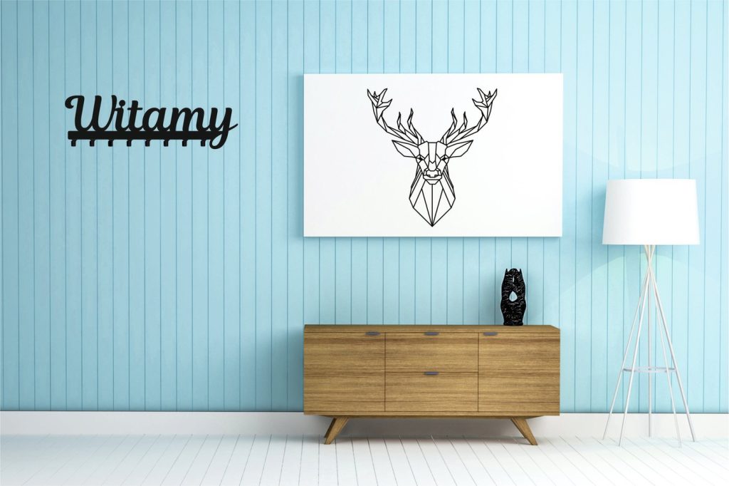 Wieszak metalowy na ubrania Witamy 80 cm - obrazek 2