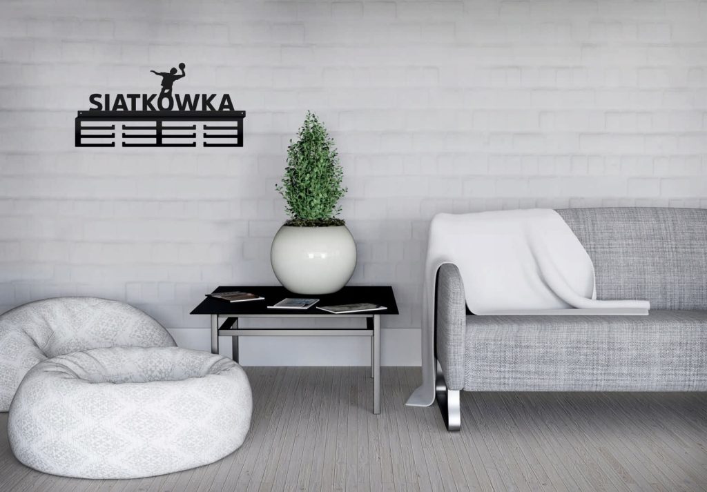 Wieszak na medale Siatkówka II 40 cm - obrazek 3