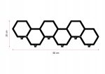 Wieszak metalowy Heksagon 40 cm - obrazek 4