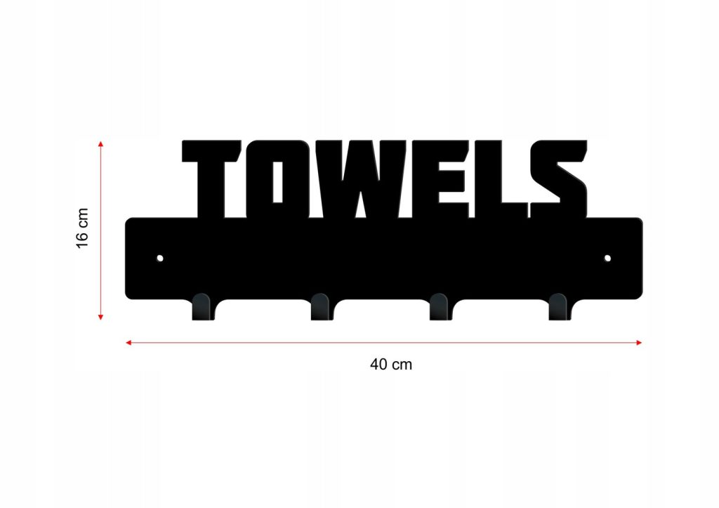 Wieszak kuchenny Towels 2 40 cm - obrazek 2