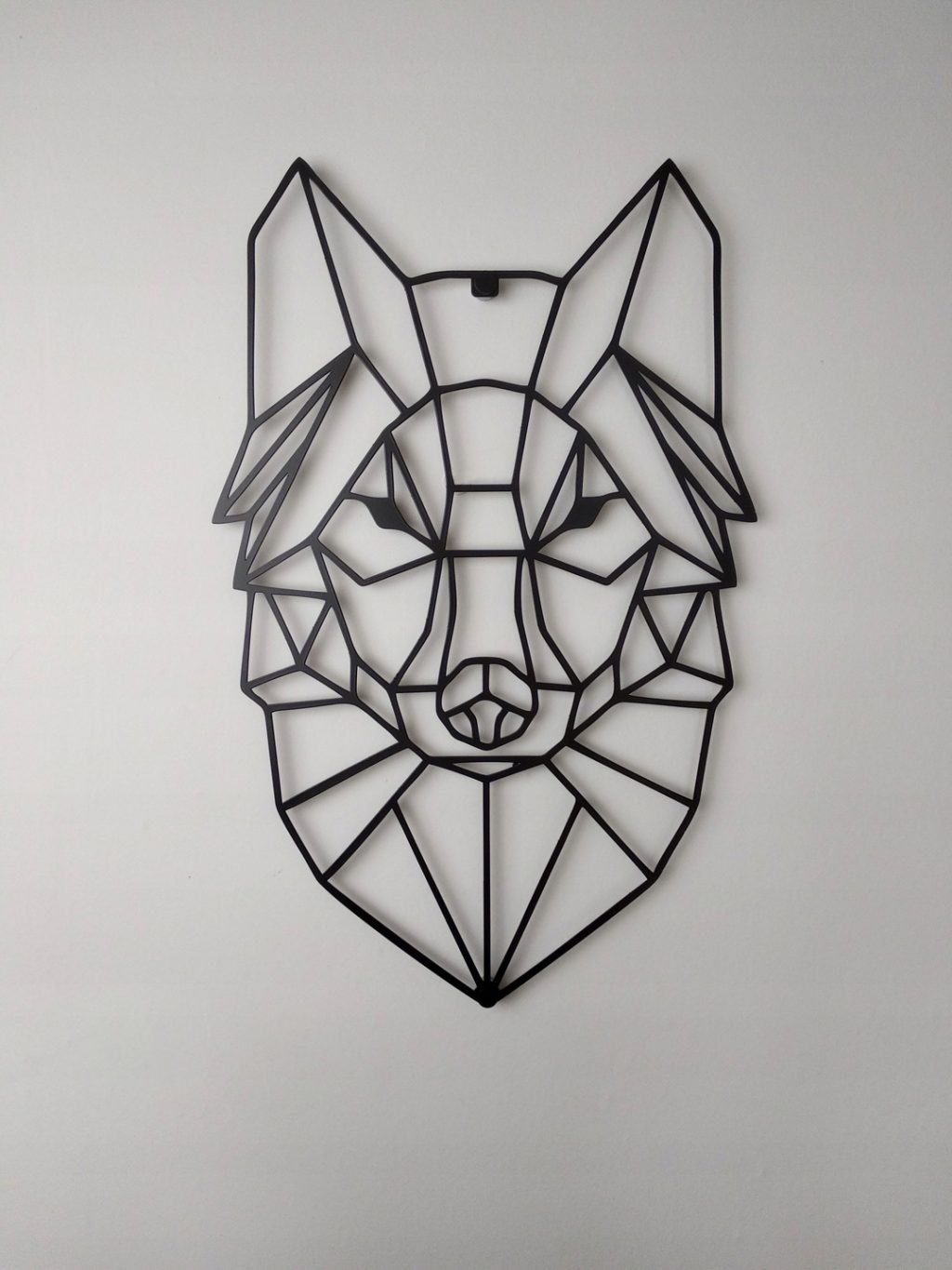 Dekoracja metalowa geometryczna Wilk 70 cm - obrazek 4