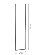 Wieszak sufitowy pojedynczy chrom XS - obrazek 3