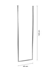 Wieszak sufitowy pojedynczy Long chrom S - obrazek 3