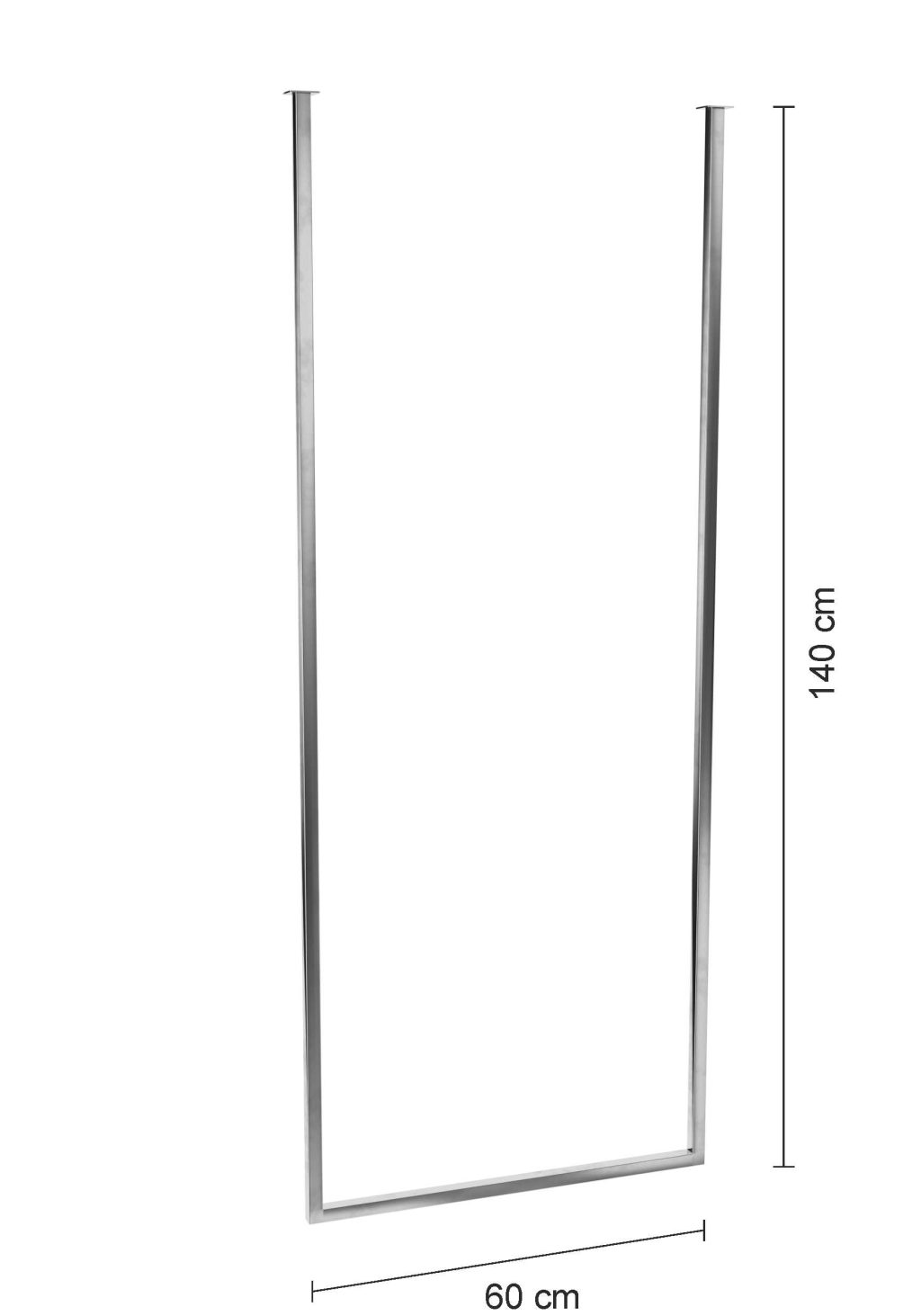 Wieszak sufitowy pojedynczy Long chrom M - obrazek 3