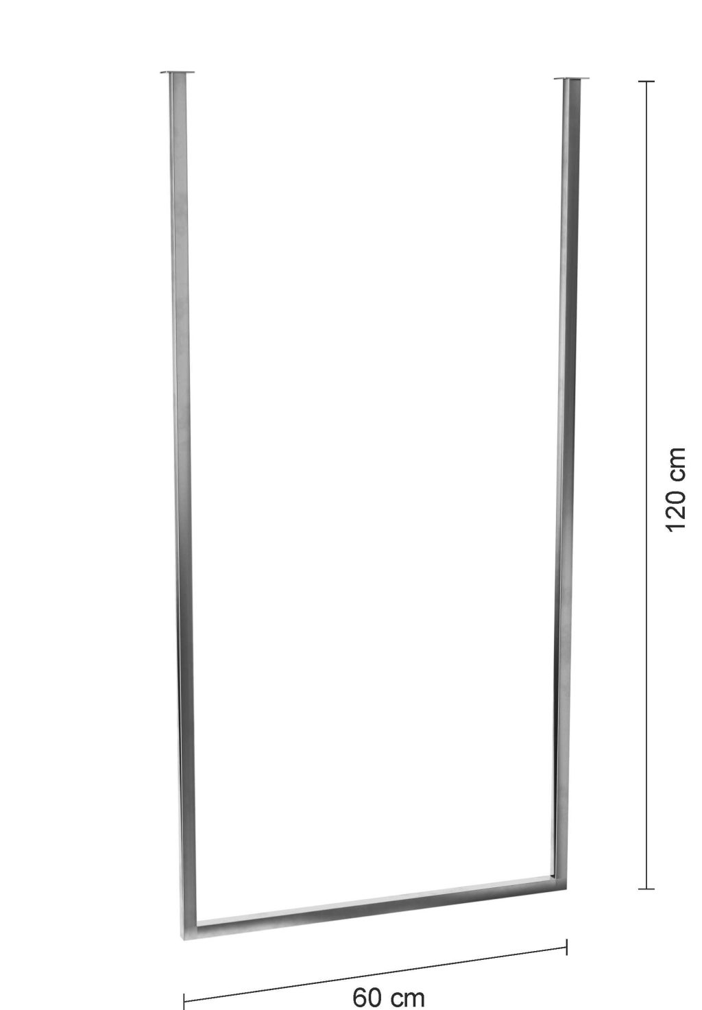 Wieszak sufitowy pojedynczy chrom M - obrazek 3