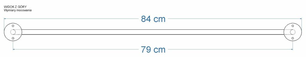 Wieszak sufitowy pojedynczy Tube Long L - obrazek 6