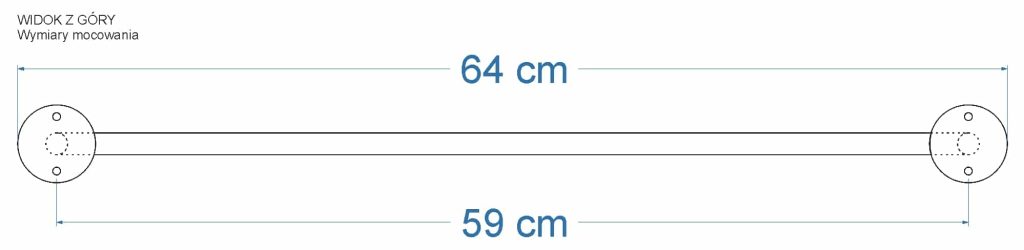 Wieszak sufitowy pojedynczy Tube M - obrazek 6