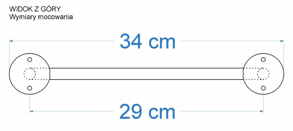 Wieszak sufitowy pojedynczy Tube Long XS - obrazek 6