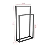 Wieszak na ręczniki stojący metalowy B S - obrazek 6