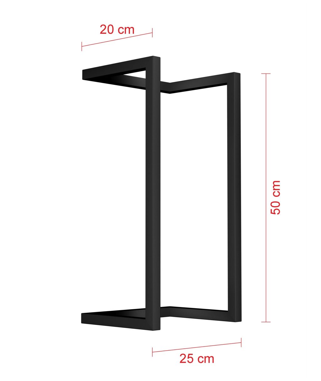 Wieszak ścienny na ręczniki Loft 50 cm - obrazek 3