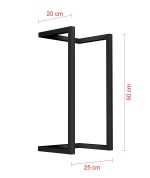 Wieszak ścienny na ręczniki Loft 50 cm - obrazek 3