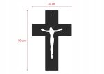 Krzyż metalowy na ścianę KNS001 50 cm - obrazek 4