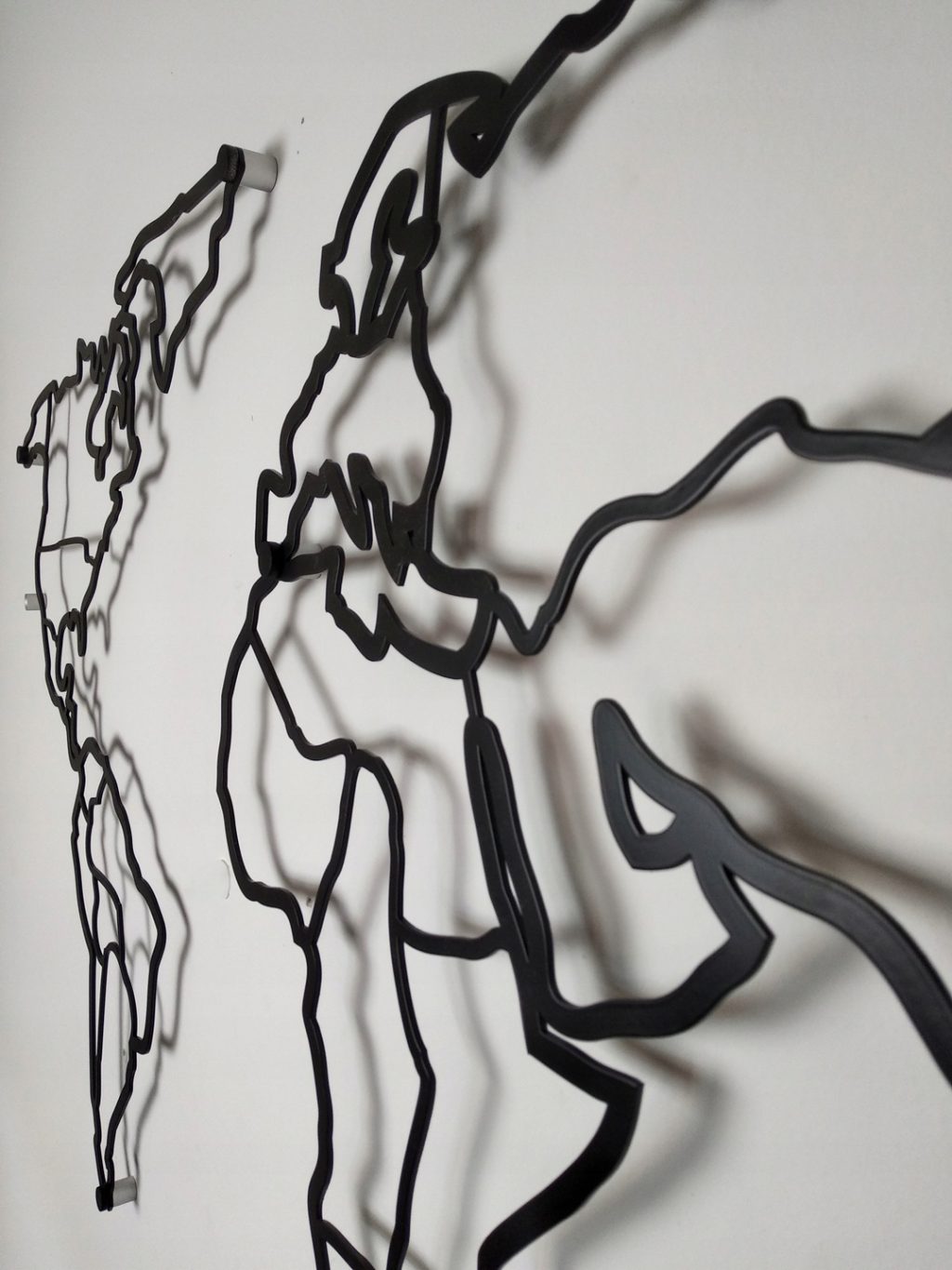 Metalowa mapa świata DES014 100 cm - obrazek 10