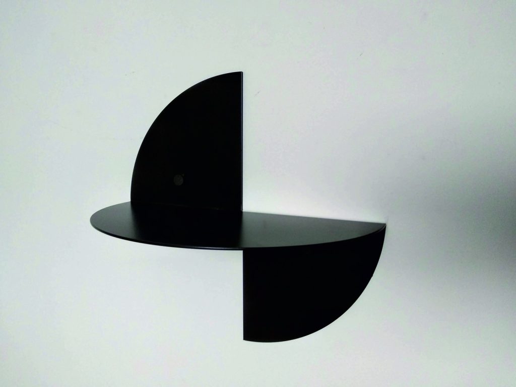 Półka metalowa na książki koło POL014 30 cm - obrazek 4