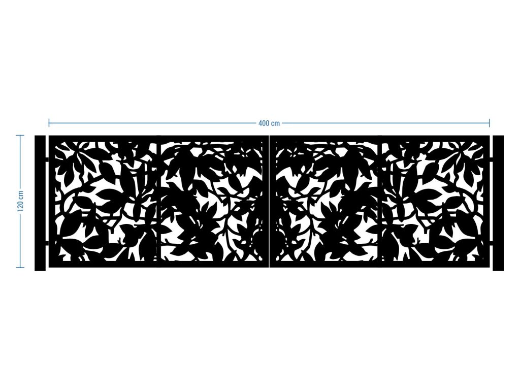 Brama dwuskrzydłowa Aurora 400×120 cm - obrazek 2