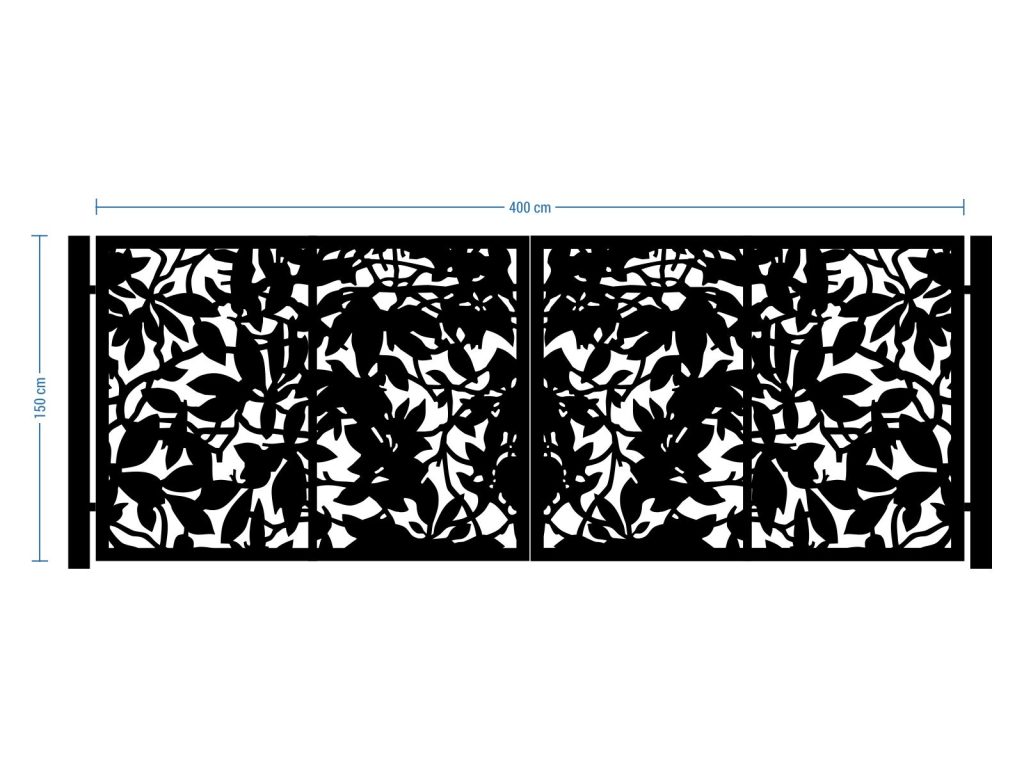 Brama dwuskrzydłowa Aurora 400×150 cm - obrazek 2