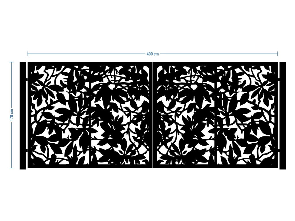 Brama dwuskrzydłowa Aurora 400×170 cm - obrazek 2
