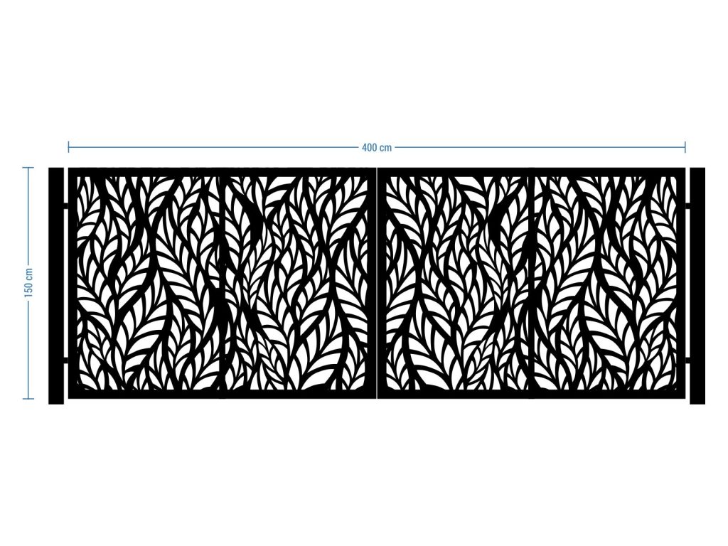 Brama dwuskrzydłowa Alessia 400×150 cm - obrazek 2