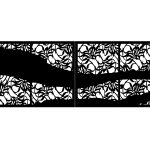 Brama dwuskrzydłowa Luna 400×150 cm