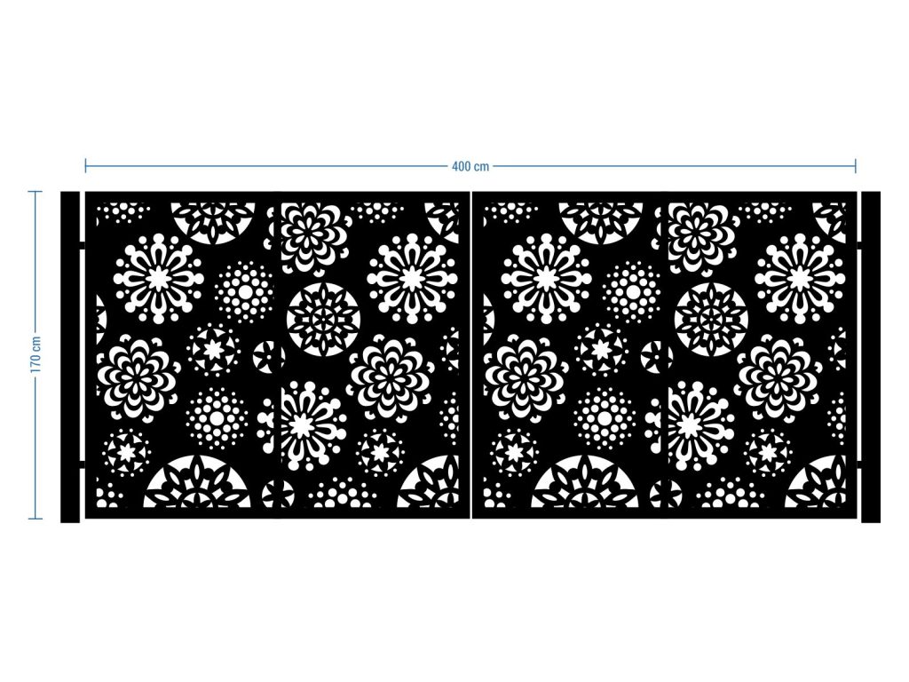 Brama dwuskrzydłowa Valeria 400×170 cm - obrazek 2