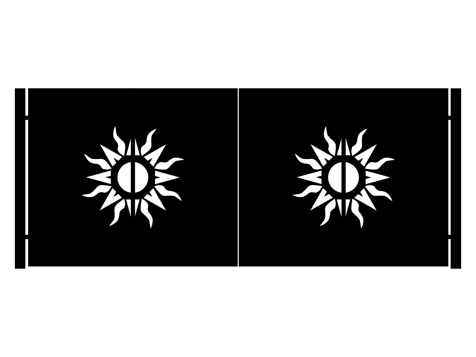 bds000-bot29-170-cza Brama dwuskrzydłowa Gaia 400×170 cm - obrazek 1