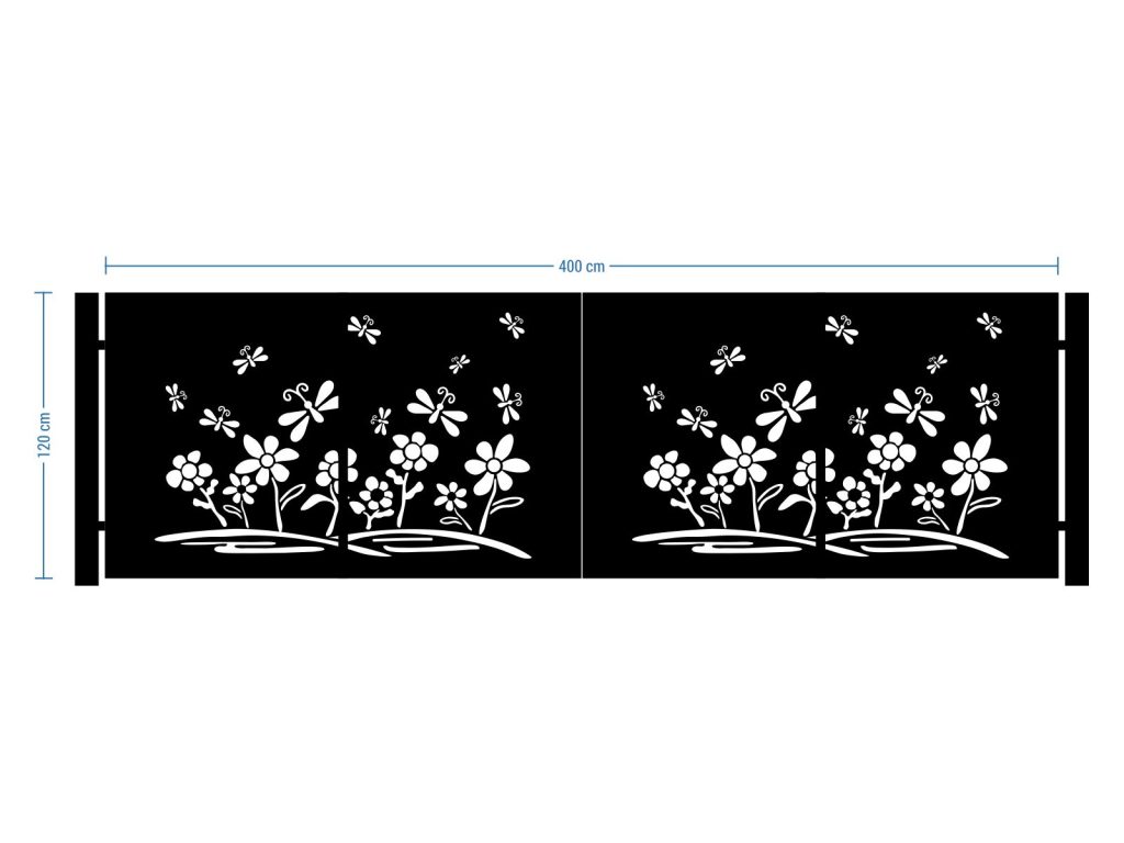 Brama dwuskrzydłowa Terina 400×120 cm - obrazek 2