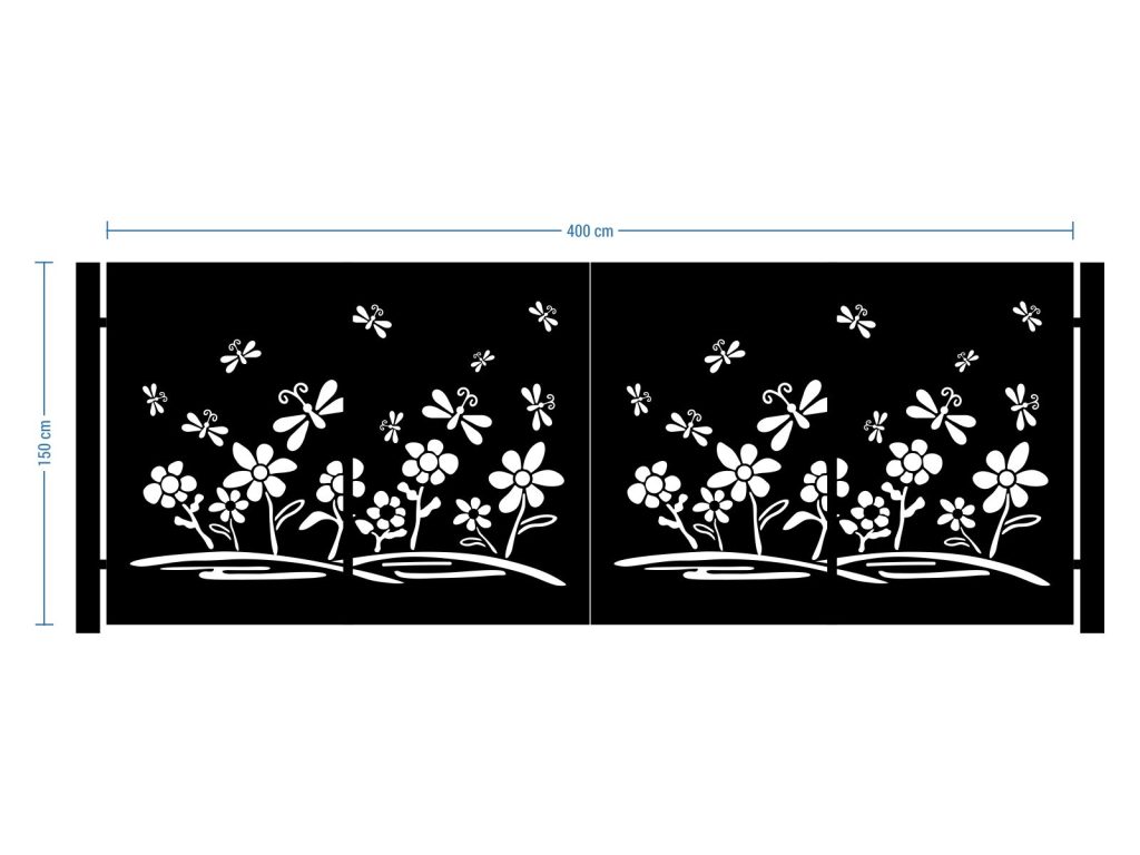 Brama dwuskrzydłowa Terina 400×150 cm - obrazek 2